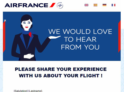 Emailing Air France